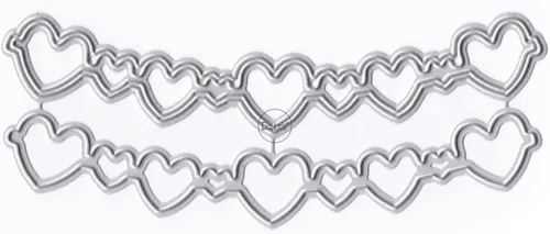 Miniatura 34 de DzIxY Troqueles de corte de metal en forma de corazón simples para kit de fabricación de tarjetas, juegos de troqueles de papel en relieve, 7