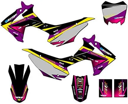 Miniatura 13 de Kit de base gráfica CRF 110 Surge Black Senge 2013-2018 compatible con Honda