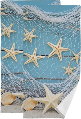 Miniatura 20 de Pfrewn Juego de 2 toallas de baño de mano de playa con hojas de árbol de palma, toallas de baño de 16 x 30 pulgadas, suaves y absorbentes, toallas