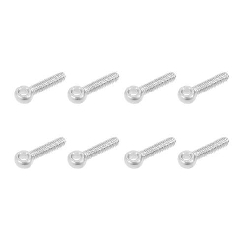 Miniatura 26 de METALLIXITY Perno de elevación oscilante de hombro (M6 x 0.787 in), 5 unidades, pernos de ojo de acero inoxidable 304, para renovación del hogar