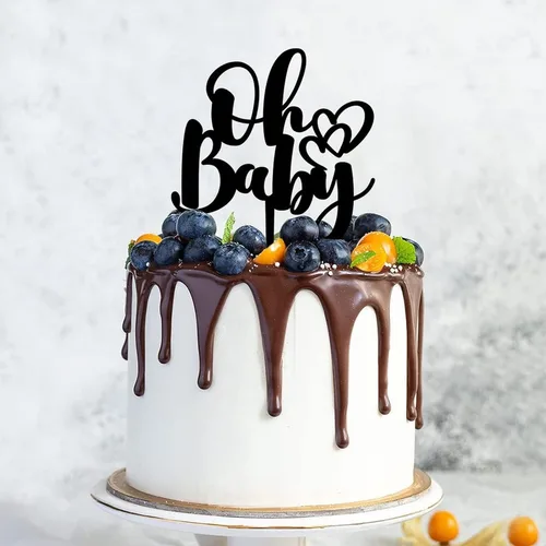 Miniatura 4 de Decoración divertida para tartas de bautismo para baby shower, para recién nacidos, decoración de pastel y cupcake, decoración divertida para niños