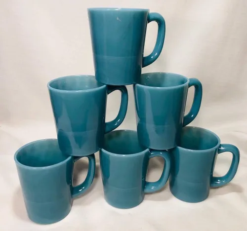 Miniatura 4 de Taza de café – Taza de cristal – Patrón simple y simple – Hecho en Estados Unidos – Mosser Glass USA (1, corona rosa toscana)