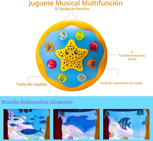 Miniatura 2 de Juguetes para bebés de 6 a 12 meses, juguetes musicales con luces para tiempo de barriga, juguetes para bebés de 3-6 7 8 9 12-18 meses, juguetes