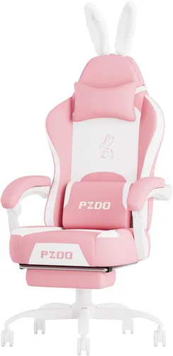Miniatura 10 de Silla de escritorio, silla de oficina ergonómica para adultos, silla de computadora con soporte lumbar y reposabrazos abatibles, silla de oficina