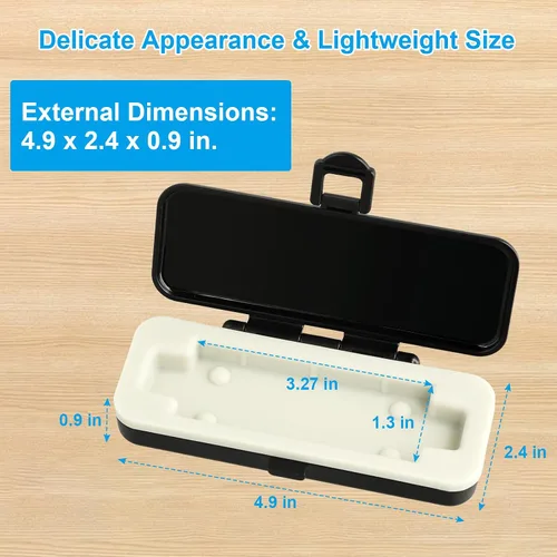 Miniatura 6 de iGuerburn Funda rígida para monitor KardiaMobile ECG, funda para monitor de corazón móvil Kardia, segura de transportar y proporciona una protección