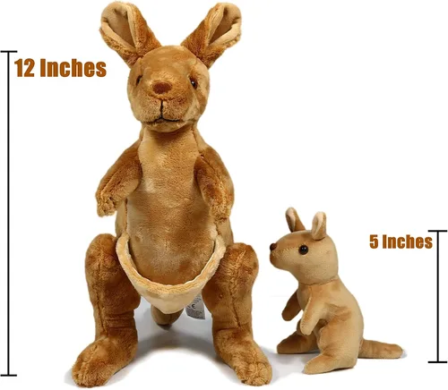 Miniatura 3 de Ice King Bear Peluche canguro con peluche extraíble Joey, 12 pulgadas