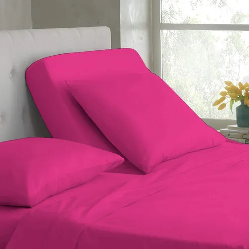 Miniatura 28 de Base de cama ajustable – Juego de sábanas de cabeza dividida superior tamaño Queen – Sábanas de 100% algodón egipcio sólido color azul aguamarina