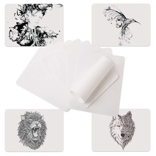 Miniatura 5 de Gospire 10 piezas de piel de práctica de tatuaje en blanco 8x6 piel práctica tatuaje piel hoja de práctica para principiantes y artistas