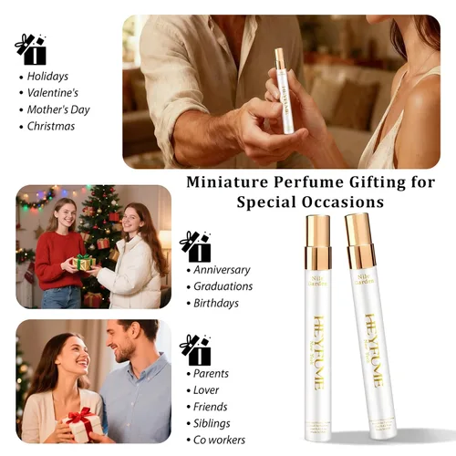 Miniatura 6 de Perfume floral y afrutado para mujer: Eau de Parfum premium de 0.41 oz Inspirado en notas clásicas de fragancia de jardín de lujo - Regalo