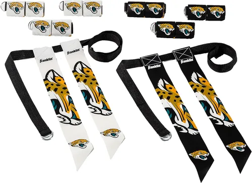 Miniatura 21 de Franklin Sports NFL - Conjuntos de fútbol con bandera del equipo de la NFL, cinturones + banderas, para niños + adultos, se adapta a cintura