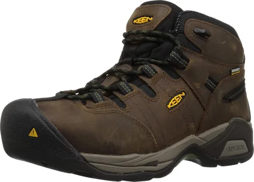 Miniatura 5 de KEEN Utility Botas de trabajo impermeables Detroit XT de altura media con punta de acero para hombre marrón/azul (cascade brown/orion blue)