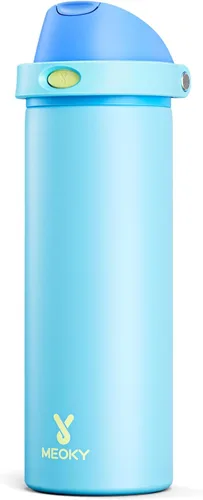 Miniatura 38 de Botella de agua aislada de 40 onzas con popote, botella de agua de metal de acero inoxidable con tapa 2 en 1, a prueba de fugas, fría durante 24