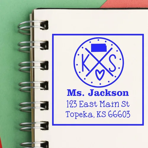 Miniatura 83 de Sello entintado moderno con nombre y dirección del estado de Alabama – Sello de dirección de devolución personalizado para invitaciones de despedida