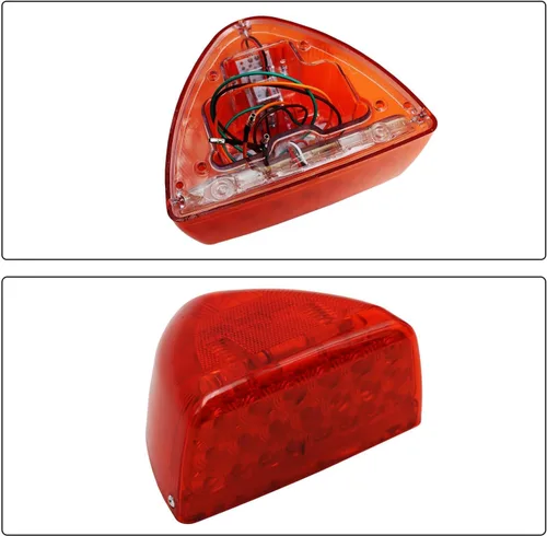 Miniatura 2 de Señal de giro para Peterbilt, 31 luces LED triangulares ámbar con 3 cables de repuesto para Peterbilt 379 359 357 365 378 ámbar Led/lente