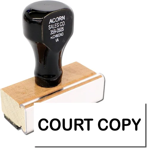 Miniatura 2 de Sello de goma de copia de corte grande, sellos de correo legal para abogados, sello de goma con mango de madera, utiliza almohadilla de entintado