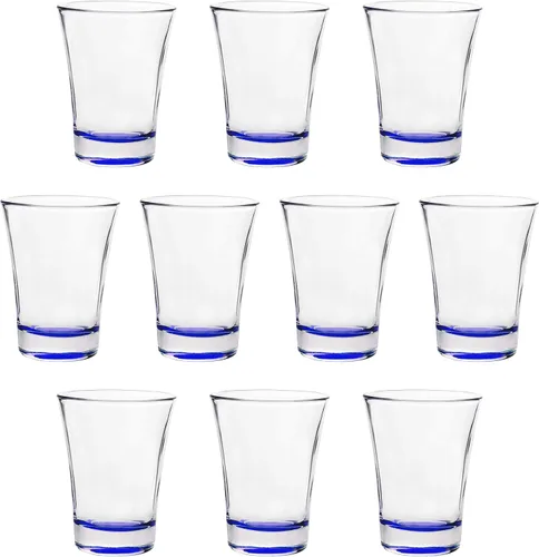 Miniatura 30 de Vasos de chupito personalizados de 2 onzas, juego de 100, paquete personalizado a granel, ideal para bodas, fiestas, cumpleaños, regalos, color azul