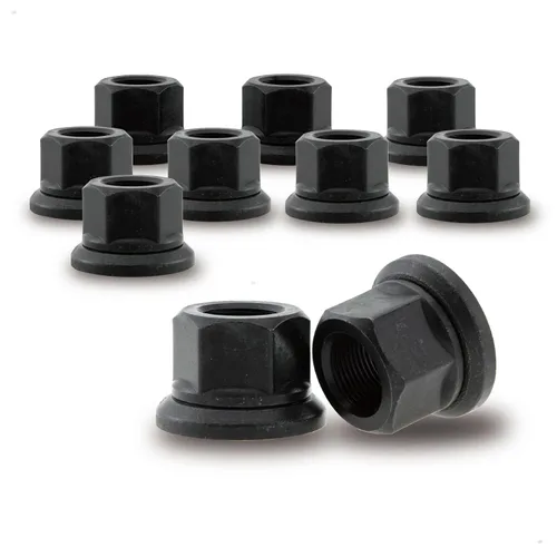 Miniatura 8 de Tuerzas de rueda con brida de manga de 6mm de dos piezas 10 piezas, M22x1.5 Hex: 33mm Negro para camiones pesados, camiones semirremolque, adecuó