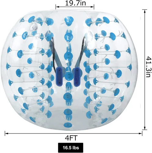 Miniatura 5 de Balones burbuja de fútbol inflables para adolescentes/adultos, bola de Zorb para el cuerpo de 1,2 m/1,5 m de diámetro, 1 paquete