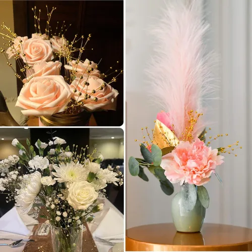 Miniatura 8 de 100 piezas de palo de cuentas para novia, boda, decoración de fiesta, 0.157 in, relleno de florero, palitos de perlas de 0.157 in, selecciones