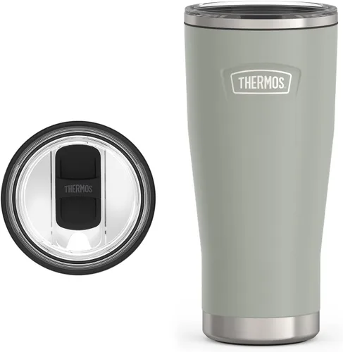 Miniatura 28 de THERMOS ICON SERIES, vaso de acero inoxidable con cierre deslizante, 18 onzas, carmesí