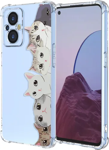Miniatura 56 de Funda para OnePlus Nord CE 2 Lite 5G Clear Flower Phone Case Soft TPU a prueba de golpes, antiarañazos, funda protectora para 1+Nord CE2 Lite 5G