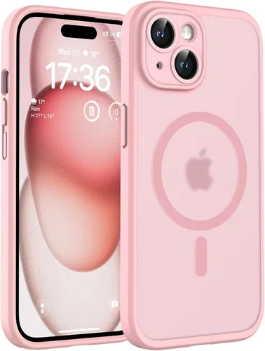 Miniatura 44 de TOCOL Funda magnética 3 en 1 para iPhone 14 Pro, mejorada [protección completa de cámara] con 2 protectores de pantalla, funda de grado militar Azul