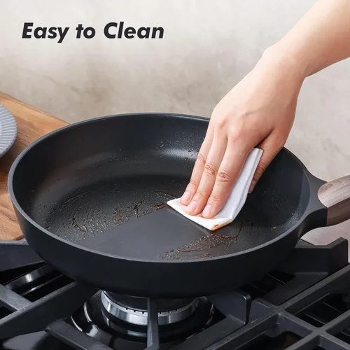 Miniatura 7 de SENSARTE Sartén Antiadherente con Tapa de 9.5 Pulgadas, Sartén para Tortillas sin Pegamento, Cocina Saludable, Sartén de Chef con Cubierta, Libre
