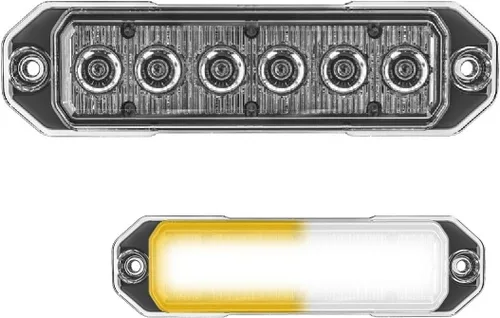 Miniatura 16 de SpeedTech Lights Z-6 TIR - Luz estroboscópica LED de montaje en superficie, 6 LED, faro de advertencia de peligro de rejilla de 18 W para vehículos
