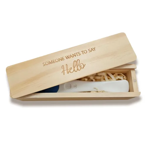 Miniatura 10 de Caja de recuerdo de prueba de embarazo, anuncio de embarazo para papá, ideas de anuncios de bebé, caja de recuerdo de madera para bebés