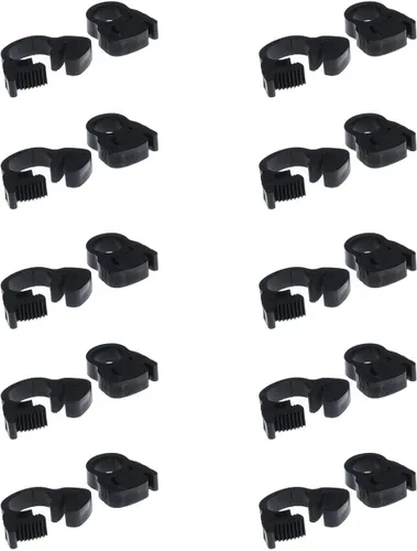Miniatura 4 de Abrazaderas de manguera de nailon de doble agarre, abrazaderas de manguera de plástico de nailon con agarre a presión (1.004-1.083 in, 1 pulgada)