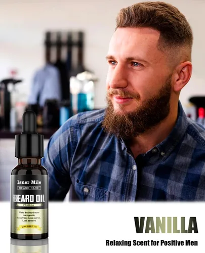 Miniatura 4 de ISNER MILE Kit de aceite para barba: regalos para hombres, papá, novio, acondicionador de bigotes, suaviza, fuerza con sándalo, ron de laurel