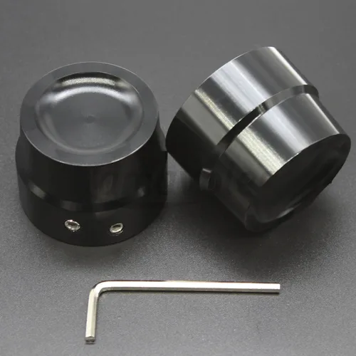 Miniatura 5 de Tapa de tuerca de eje delantero Tapas de eje para Harley Softail Electra Road Glide Sportster (delantero)