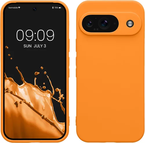 Miniatura 192 de kwmobile Funda compatible con Google Pixel 9 Pro - Funda protectora delgada de TPU para teléfono - Acabado mate suave - Negro mate