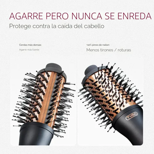 Miniatura 3 de TYMO 2.0 Cepillo Secador de Pelo - Cepillo de Soplado de Aire Caliente, Voluminizador de un Paso, Rizador de Barril de 2 Pulgadas Mejorado, Secado 3