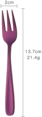 Miniatura 41 de Baikai - Juego de 12 tenedores para aperitivos, de acero inoxidable 18/10, con acabado de acero inoxidable, para cóctel, mini ensalada y fruta, 5.5
