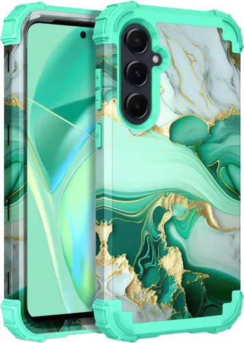 Miniatura 30 de Hocase Funda para Galaxy A37 5G, protección resistente a prueba de golpes, parachoques de goma de silicona suave+funda protectora híbrida