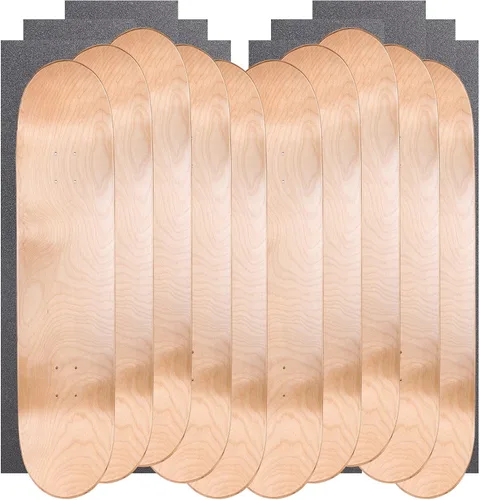 Miniatura 3 de Cal 7 Tablas de patineta en blanco con agarre, juego de 10