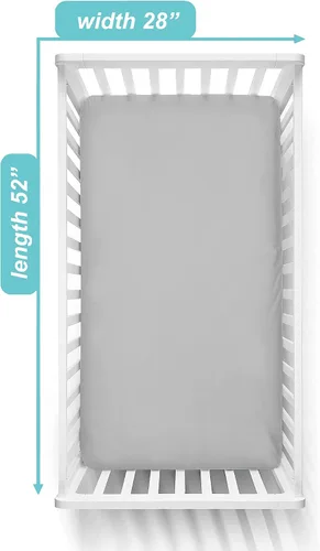 Miniatura 2 de Sábana para cuna TL Care, en tejido de punto jersey, 100% algodón, Gris
