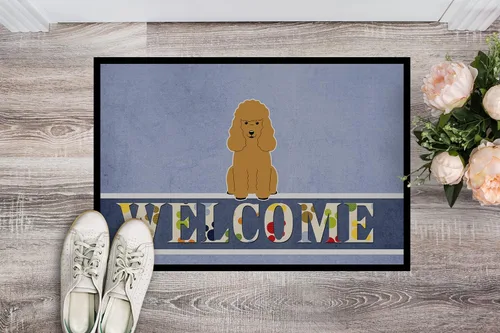 Miniatura 2 de Caroline's Treasures BB5650MAT - Tapete de bienvenida color caniche de bienvenida de 18 x 27 pulgadas, para interiores y exteriores, para entrada