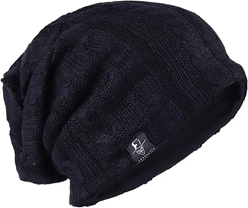 Miniatura 52 de FORBUSITE Gorro de punto largo holgado para hombre para verano e invierno, de gran