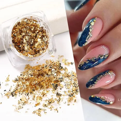 Miniatura 2 de Escamas holográficas con purpurina de aluminio brillante 3D, suministros de arte de uñas, oro rosa, rojo, plata, purpurina, copos de espejo, polvo