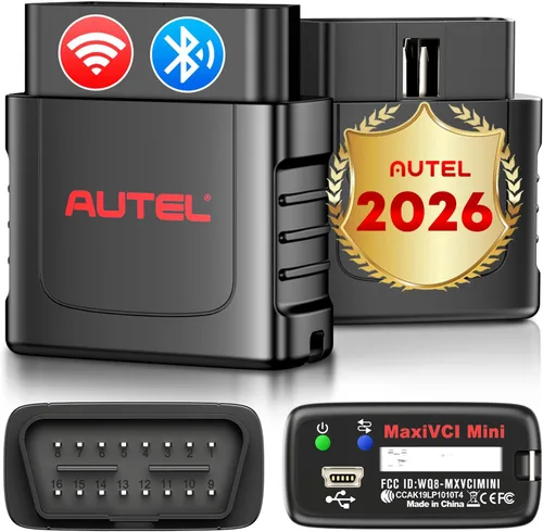 Autel MaxiSys MaxiVCI VCI Mini interfaz de diagnóstico Bluetooth, adaptador inalámbrico para vehículos 2026, funciona con escáner Autel MaxiCOM
