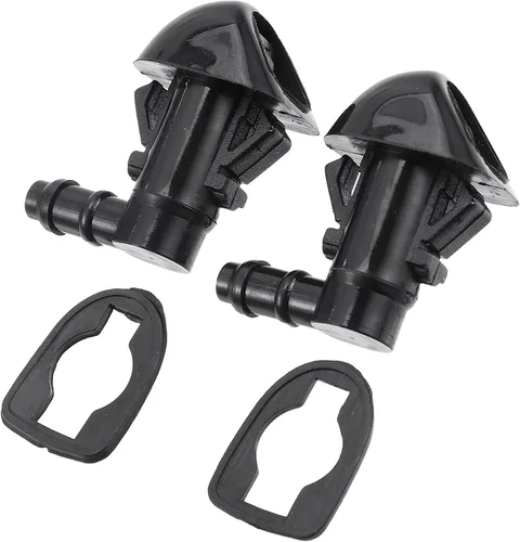 Motoforti Boquilla para limpiaparabrisas delantero, para Honda Pilot 2009-2015, plástico, negro, 1 par