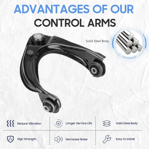 Miniatura 3 de Brazo de control superior delantero con kit de suapensión de rótula para Mazda 6 2003-2008, Lincoln MKZ 2007-2012, Lincoln Zephyr 2006-2011, Mercury