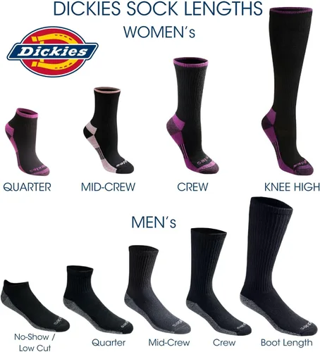 Miniatura 5 de Dickies Women's Dri-Tech Fashion Moisture Control Crew Socks (6, 12 Pairs)