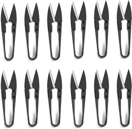 Tijeras de podar bonsái, 12 unidades, pequeñas tijeras de podar brotes y hojas, tijeras de jardín para plantas, cortadoras de jardinería para