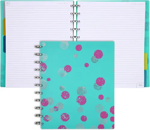 Miniatura 122 de Talia - Cuadernos de notas con tapas, planificador, personalizables, (Azul de Verano, Junior (5.5 pulgadas x 8.5 pulgadas)) Azul verano