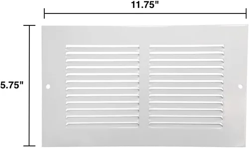 Miniatura 2 de Rocky Mountain Goods Rejilla de retorno de aire para apertura de ventilación de 10 x 4 pulgadas, acero resistente, acabado premium, incluye