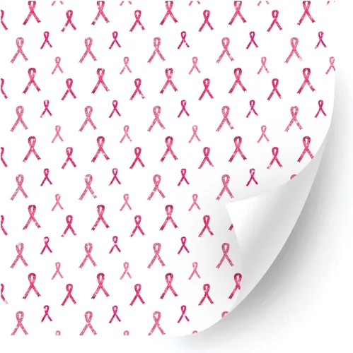 Miniatura 15 de HTV4U Vinilo de transferencia de calor con estampado de concienciación sobre el cáncer de mama con purpurina (cinta rosa bebé, 12 x 12 pulgadas)