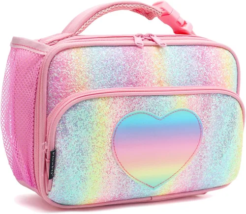 Miniatura 35 de FlowFly Lonchera para niños, bolsa suave aislada, mini hielera para el regreso a clases, kit de bolsa térmica para comidas, para niñas, niños, Avión